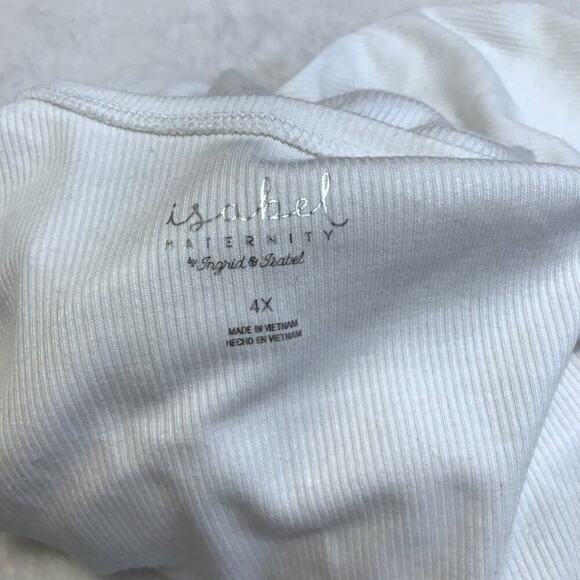 Isabel Maternity NWOT White Tank Top Women 4X - Picture 8 of 9